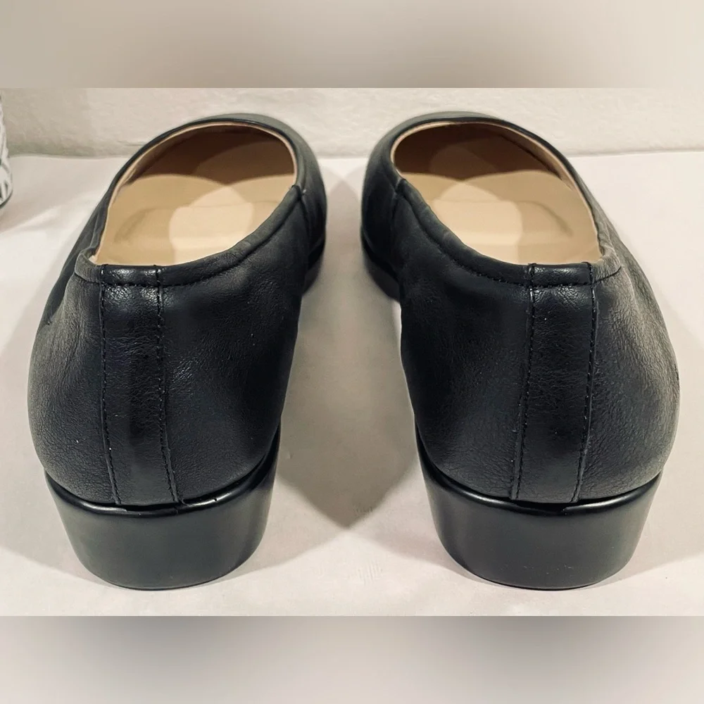Hush Puppies “Tabee Paradise” Black Ballet Flats Comfort Loafers | NIB | Sz 12